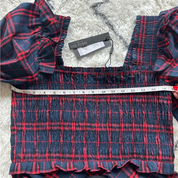 ♥️HUNTER BELL ANNIE DRESS♥️ NWT Navy/Red Size Large - Picture 3 of 5